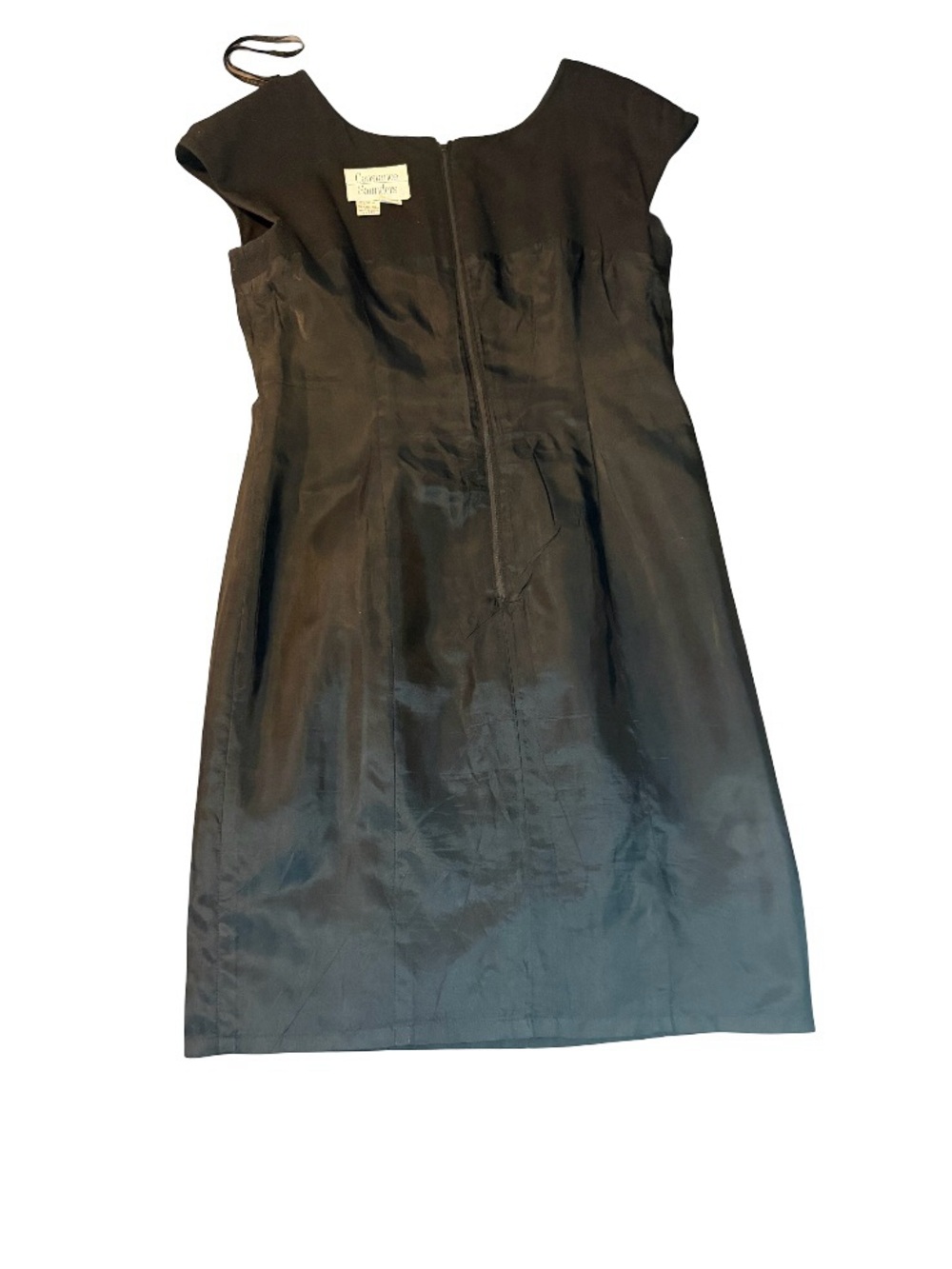 Sophisticated/Versatile Black Dress with Sweetheart Neckline 100% Cotton 10 - Picture 2 of 9